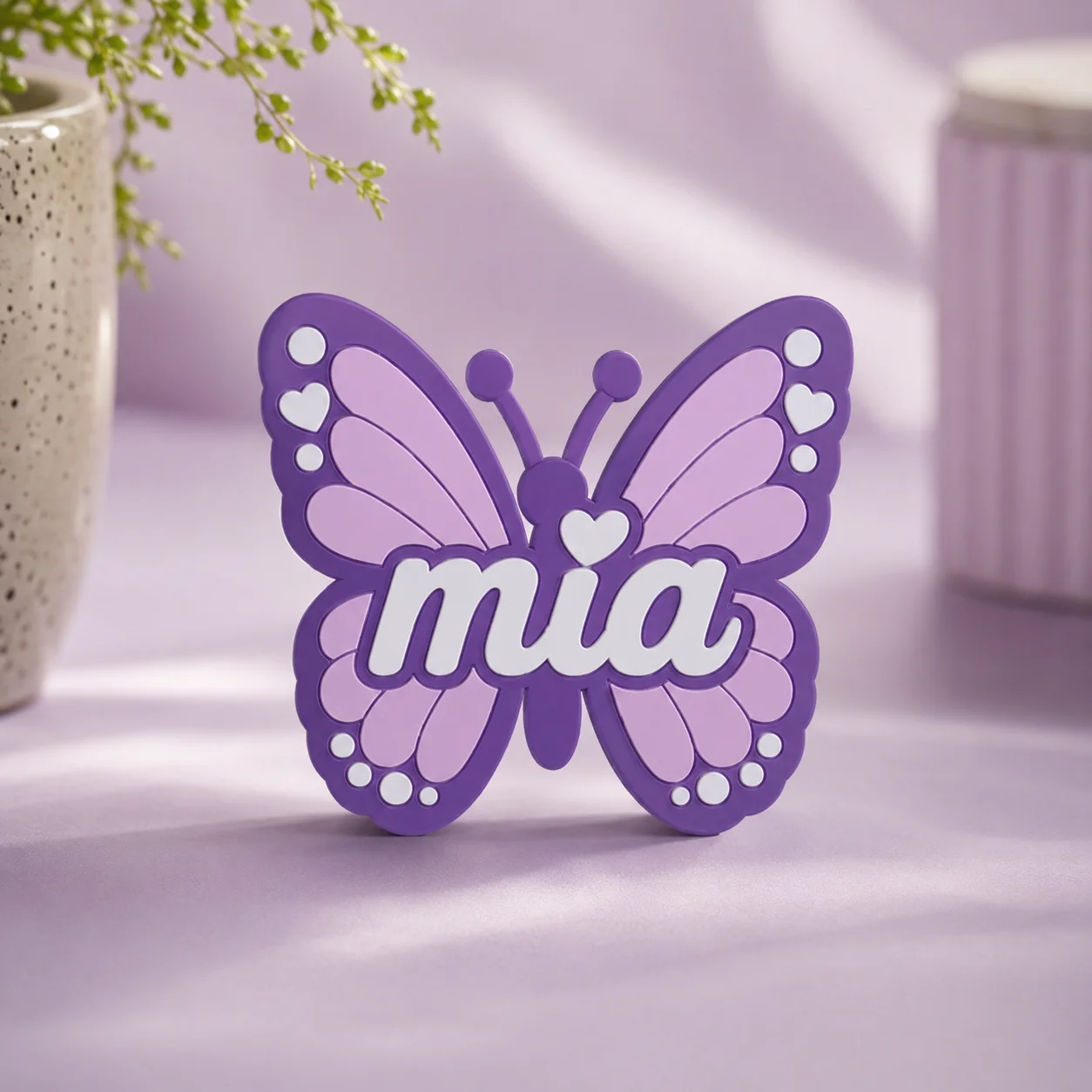 Llavero de mariposa personalizado con nombre